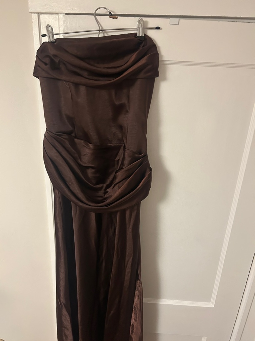 Meshki Chocolate Jasmine Strapless Gown - Picture 16 of 16